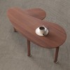 FONTOI Contemporary Rotatable Cocktail Table, 360 Rotating Coffee Table Sintered Stone Tabletop Living Room Bedroom Office Home, Brown, 52"*26.4"*5.7" - 2 of 4