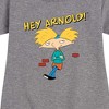 Girls' - Hey Arnold! - Cool Arnold Graphic Short Sleeve Fleece Dress - 2 of 4