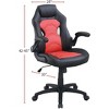 NicBex Adjustable Height Home Office Task Chairs with Universal Wheels for Gaming Work Study - image 3 of 4