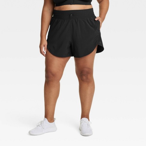Women's High-rise Flex Shorts 3 - All In Motion™ Black 4x : Target
