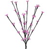 Northlight Set of 3 Pre-Lit Cherry Blossom Artificial Tree Branches 2.5' - Fuschia LED Lights - image 4 of 4