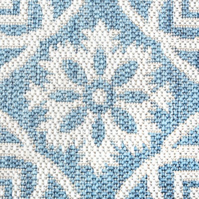 Danica Boho Medallion Blue/Gray Indoor/Outdoor Runner Rug, 1'9"x7'2"