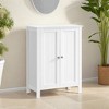 Stylish Freestanding Bathroom Storage Cabinet with Adjustable Shelves - Compact and Functional Organizer - 3 of 4