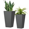 Resenkos Plant Pots, Flower Pots, Garden Planters,2-Pack Outdoor Planter Set, Flower Pots with Drainage Holes, Durable & Stackable Plant Pot, - 4 of 4