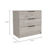 CAVINAS 3 Drawers Dresser for Bedroom,Modern Drawers with Black Handle for Kids Room,Living Room,Entry and Hallway - 3 of 4