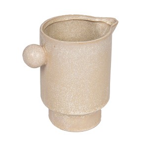 Storied Home Storied Home Modern Small Stoneware Pitcher or Vase - 1 of 4