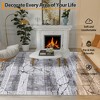 100% Polyester Towel Fabric Carpet - 200g Fleece Weight, Total 980Gsm, TPR Washable Foldable Bottom, Bohemian Style, Moyan Time-Space Design - 3 of 4