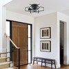 Parrot Uncle 21" Modern Black Bladeless Ceiling Fans with Light and Remote - 3 of 4