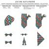 Jacob Alexander Boys' Happy Hanukkah Squares Clip-On Necktie - 14 inch - 2 of 3
