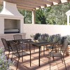 CLIHOME 7-Piece Outdoor Dining Set,65" Steel Frame Mesh Table & Chairs Patio Set - 2 of 4