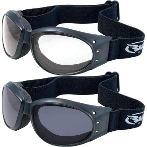2 Pairs of Global Vision Eyewear Eliminator Safety Motorcycle Goggles - 1 of 4