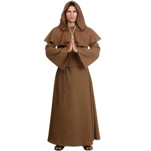 HalloweenCostumes.com Adult Brown Monk Robe Costume - 1 of 1