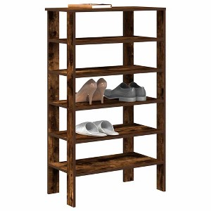 CLIHOME 6-Tier Shoe Rack, Freestanding Shoe Storage Organizer Holds up to 12 Pairs of Shoes - 1 of 4