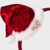Girls' Christmas Santa Hat Headband - Cat & Jack™ Red - 3 of 3