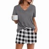 Avidlove Women's Shorts Pajama Set Short Sleeve Sleepwear Nightwear Pjs - 3 of 4