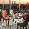 Round Kitchen Dining Table No Chair Coffee Table with Metal Legs for Dining Room - 3 of 4