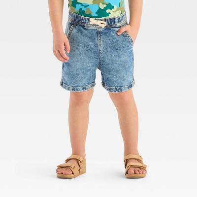 Image of Toddler Boys' Pull-On Denim Above Knee Shorts - Cat & Jack™ Medium Wash 5T