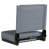 Emma and Oliver Set of 2 500 lb. Rated Lightweight Stadium Chair with Ultra-Padded Seat - 3 of 4