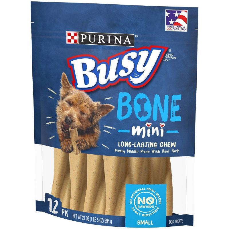 Purina Busy Bone Mini Chewy Pork Flavor Dog Treats, 6 of 10