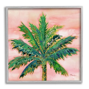 Stupell Industries Modern Glam Outline Palm Tree Framed Giclee Art - 1 of 4