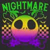 Juniors Womens The Nightmare Before Christmas EST. 1993 Neon Rainbow Jack T-Shirt - 2 of 4