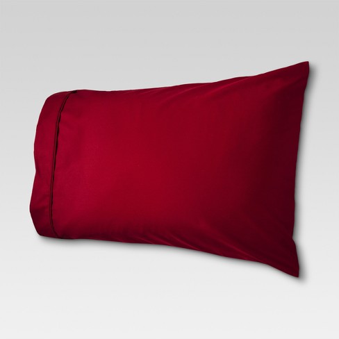 Performance Solid Pillowcase Standard Red 400 Thread Count