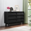 ALEXOUN Drawers Dresser,Vintage Bevel Design Bedroom Furniture –Easy Pull-Drawer & Large Capacity | Perfect for Families, Apartments - 4 of 4