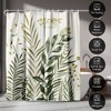 71x74 Floral Eucaliptus Shower Curtain - 100% Polyester - Water-Resistant Bath Curtain - 4 of 4