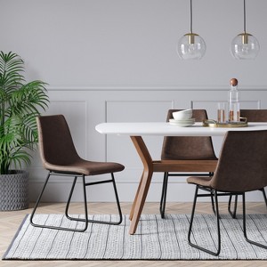 Bowden Faux Leather Dining Chairs - Threshold™ - 1 of 4