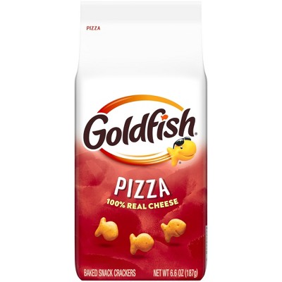 Goldfish Pizza Cheese Crackers, 6.6 oz Bag, Pack of 2