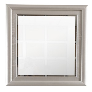 GlasFlength Decorative Wall Mirrors Modern Framed Mirror with Reflective Surface Simple Design for Bedroom or Entryway, Silver, 46"*3"*39" - 1 of 4