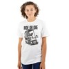 Funny Ride or Die Skeleton Golf Cart Graphic T Shirt Men or Women Brisco Brands - 3 of 4
