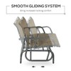 Resenkos Swing Glider Chair,  Outdoor Chair,2-Person Outdoor Glider Bench, Patio Double Swing Rocking Chair Loveseat, Light Mixed Brown - 4 of 4