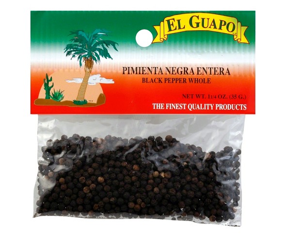 El Guapo&#174; Whole Black Pepper 1.25 oz