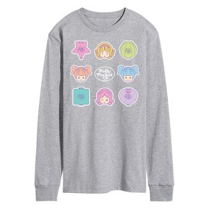 Men's - Polly Pocket - Polly Pocket Grid Long Sleeve Graphic T-Shirt - 1 of 3