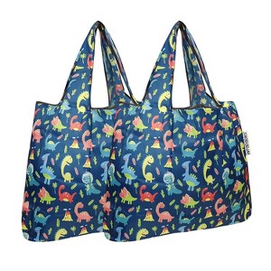 Wrapables Foldable Tote Nylon Reusable Grocery Bag (Set of 2) - 1 of 4