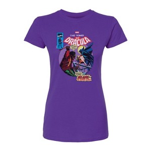 Women's - Marvel - Blade Comic Book Cover Fitted Graphic T-Shirt - 1 of 3