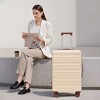 Gulches 20"/24"/28" 3 pcs/set in ABS Spinner Wheel Luggage, Carry on Suitcase, Matching Color, TSA Combination Lock (Beige) - 3 of 4