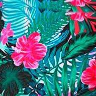 pink green floral