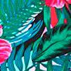 pink green floral