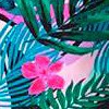 pink green floral