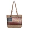 MKF Collection Vera Vegan Leather Patriotic Flag Pattern Women’s Tote Bag by Mia K - 2 of 4