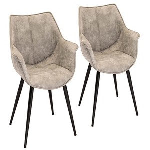 25.7"Industrial Accent Chair - 1 of 3