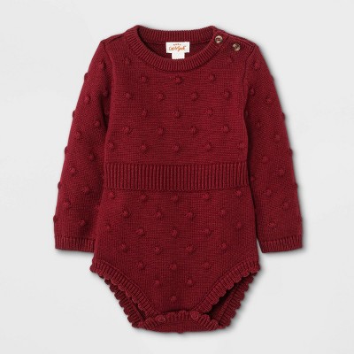 Image of Baby Girls' Bobble Romper - Cat & Jack™