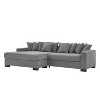 CAVINAS 111" L-Shaped Sectional Sofa,3-Seater Cloud Couch Sectional,Oversized Chaise Lounge with Armrest for Living Room - 2 of 4