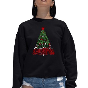 LA Pop Art Have Yourself a Merry Little Christmas - Women's Word Art Crewneck Sweatshirt - 1 of 4
