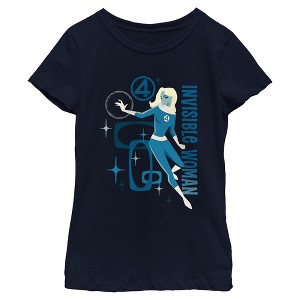Girls The Fantastic Four: First Steps Retro Invisible Woman T Shirt - 1 of 4