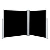 vidaXL Patio Retractable Double Side Awning 66.9 in.x236.2 in. Black - 4 of 4