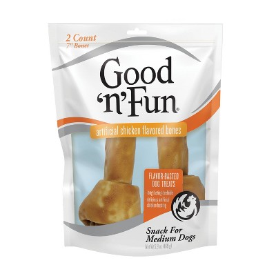 Good 'n' Fun Chicken Bones Rawhide Dog Treats - 2ct