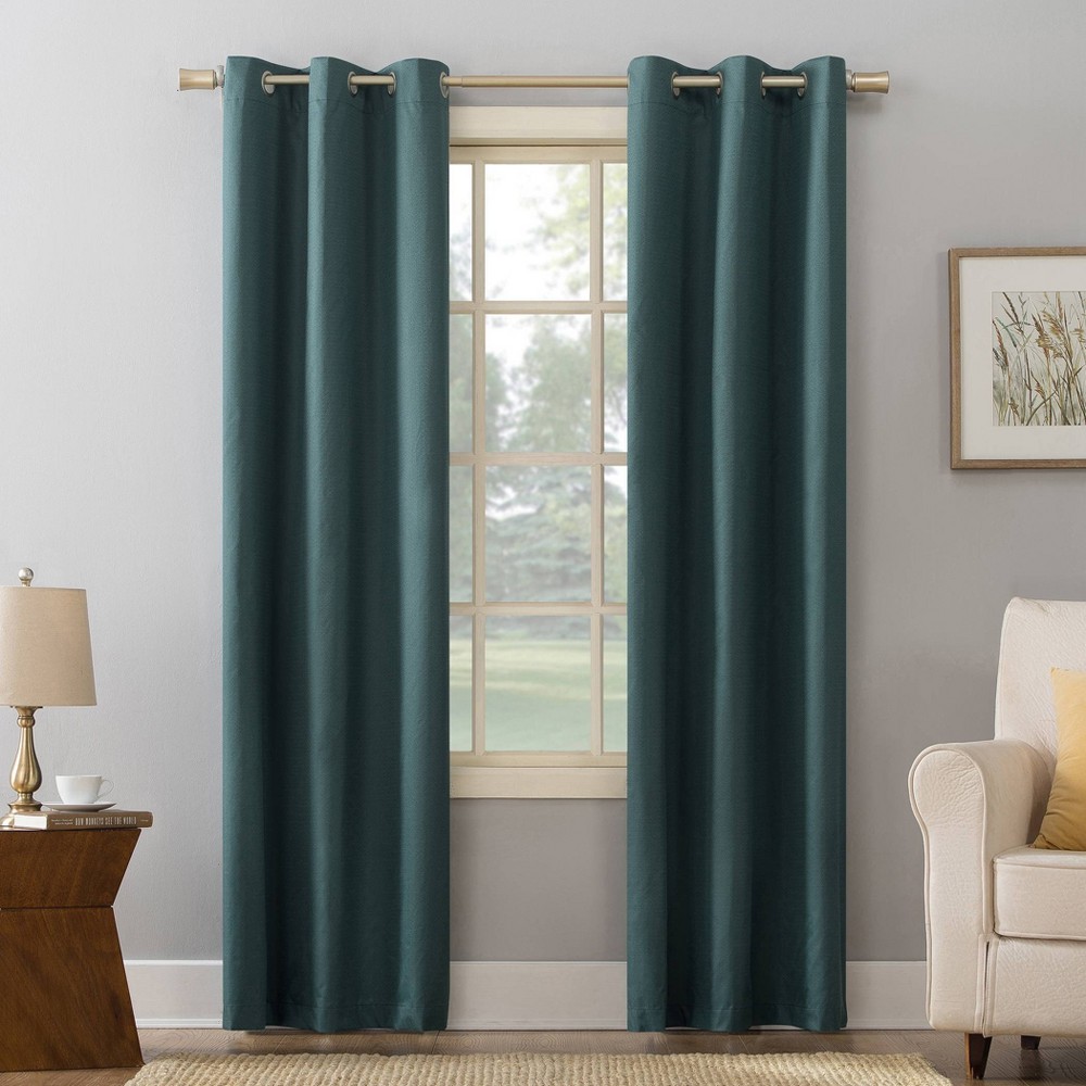 Photos - Curtains & Drapes 40"x63" Sun Zero Room Darkening Cooper Thermal Insulated Grommet Curtain P